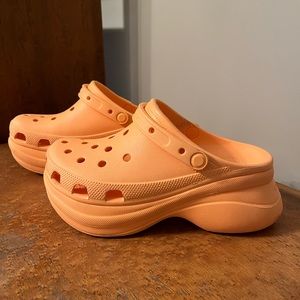 Crocs Classic Platform Bae Clog - Cantaloupe - Women’s Size 9